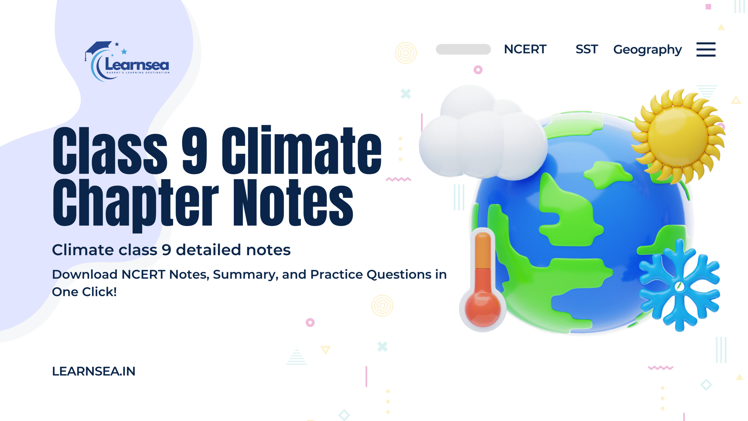 Factors affecting India's climate Class 9 Geography NCERT
