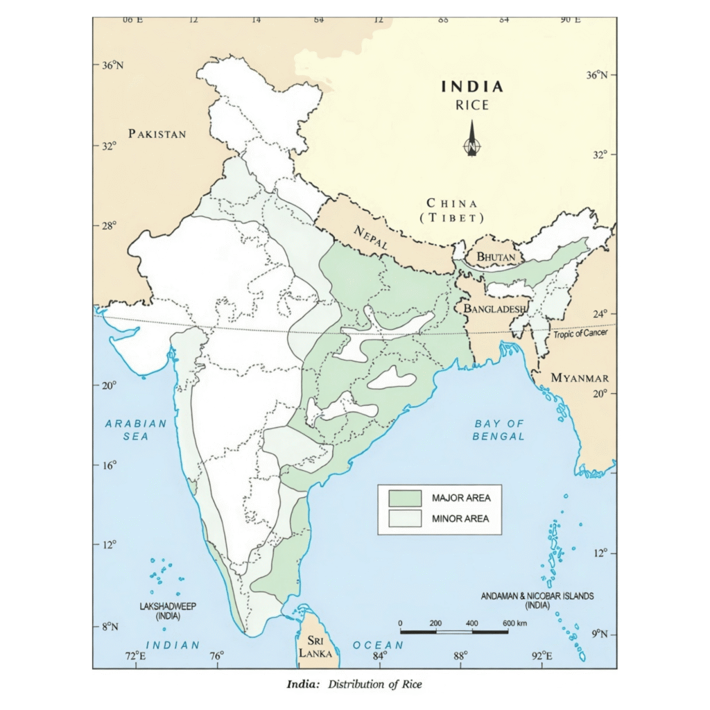 Major Rice Producing States (Top Contributors)