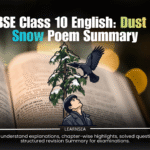 Dust of Snow poem summary for CBSE Class 10 English