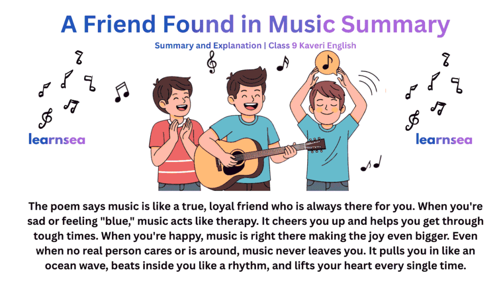 A Friend Found in Music" by Bryanna T. Perkins, written in easy language so students can quickly understand and remember it.