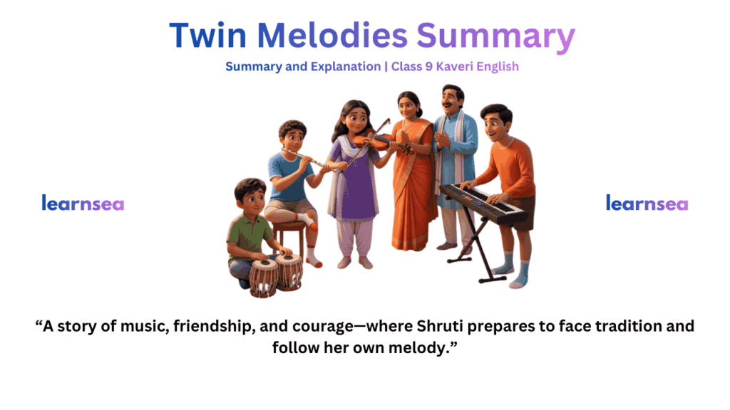 Twin Melodies Summary Shruti decides to tell her father the truth about the fusion concert.