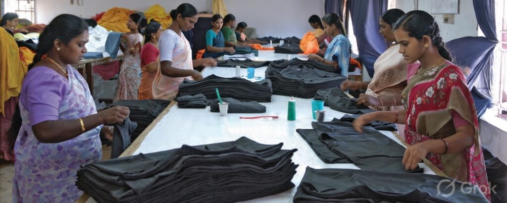 The work being done in the picture falls under which sector of the economy?